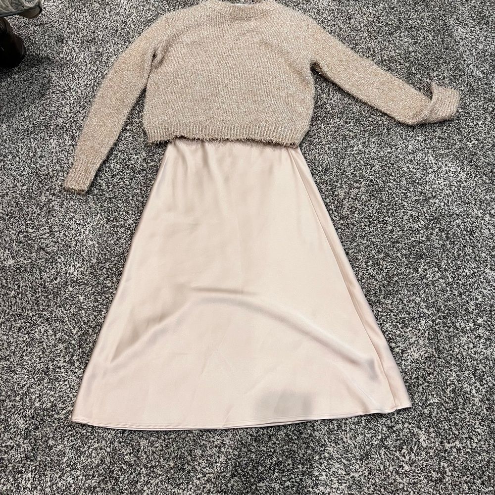 Rachel Zoe Metallic Knit Sweater
